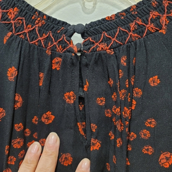 Free People "Flowers in the Hair" Smock Tunic ‐ L - Picture 6 of 9